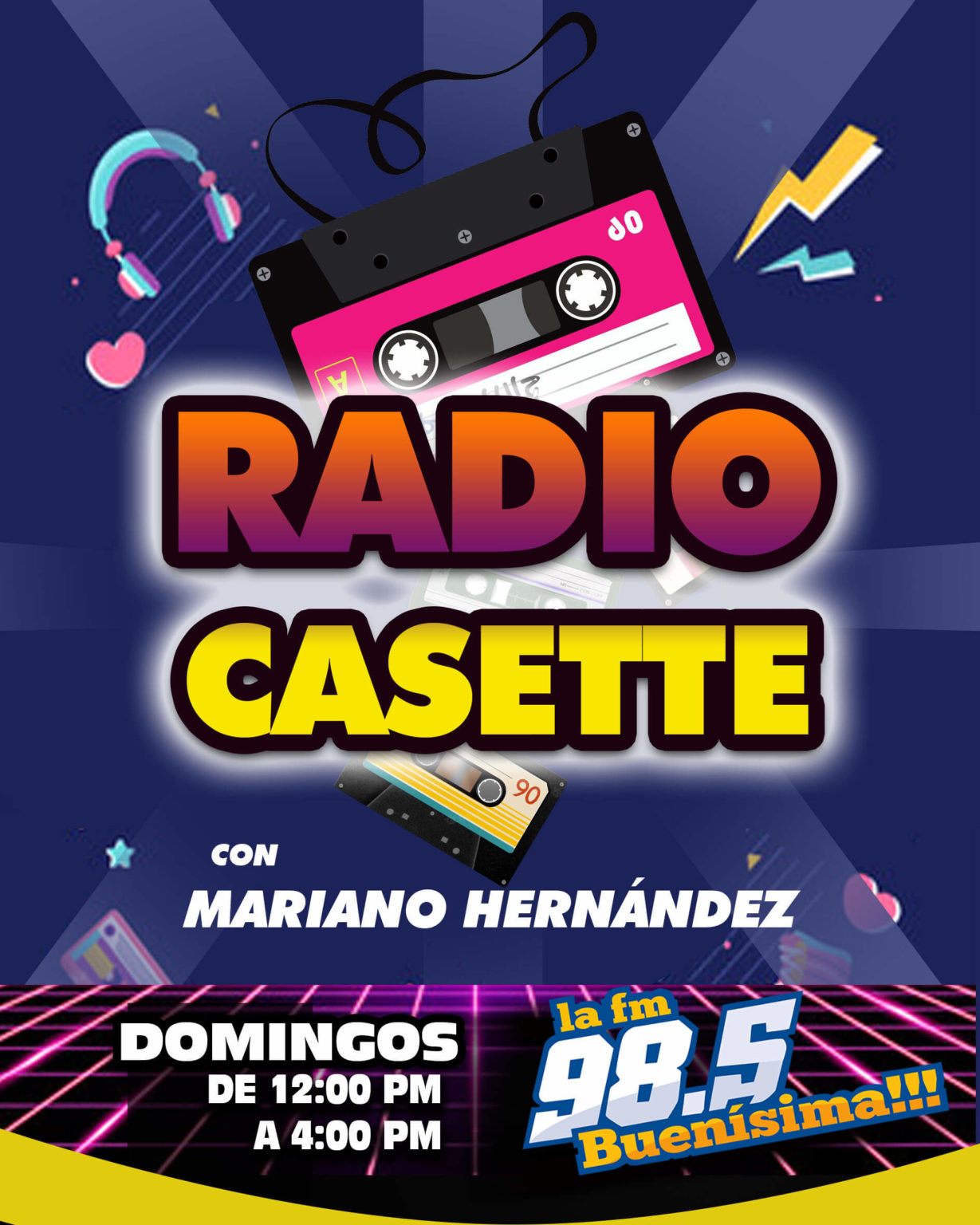 radio casette flyer