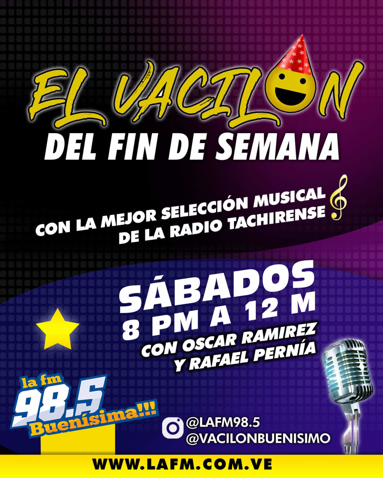 vacilon del fin de semana flyer